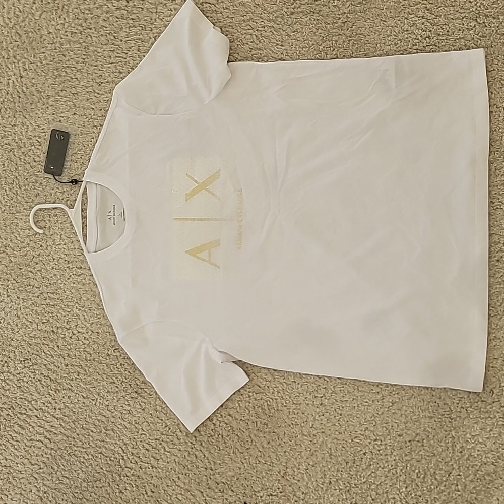 White Armani Exchange Tee